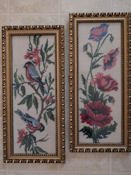 Other - Handmade, Framed Needle Point